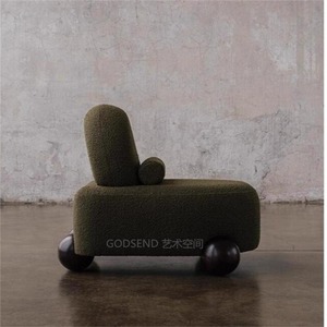 Sillón de Tela Moderno y Minimalista, 62x70x68cm, Tapizado con Acabado Flocado, Mueble para Sala de Estar - Product Image 1