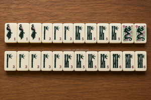 Juego de Mahjong Americano de Lujo Moderno de Alta Gama, 3 Capas, Grabado, Serie <span class=keywords><strong>Everett</strong></span>, 160 Fichas Estándar - Product Image 6