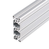 Profil Aluminium Alloy Standar Eropa Seri 40120 t Slot Standar Eropa 40X120 Lubang Bunga Profil Aluminium Industri