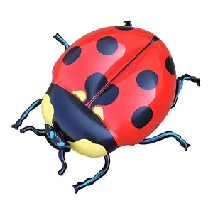 Personalizzato non tossico per bambini 3d modello giocattolo di plastica grande coccinella insetti giganti di Halloween gonfiabili di grandi dimensioni