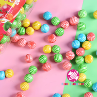 Haute Qualité En Vrac Coloré Boule Forme Confiture Rempli De Pastèque Bubble Gum Bonbons Mélange Saveur De Fruits Bonbons Chewing-gum