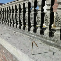 Moule en plastique ABS décoratif en forme de fleur carrée pour balustre de clôture, moulé par injection, pour usage extérieur, haute résistance, pour béton armé