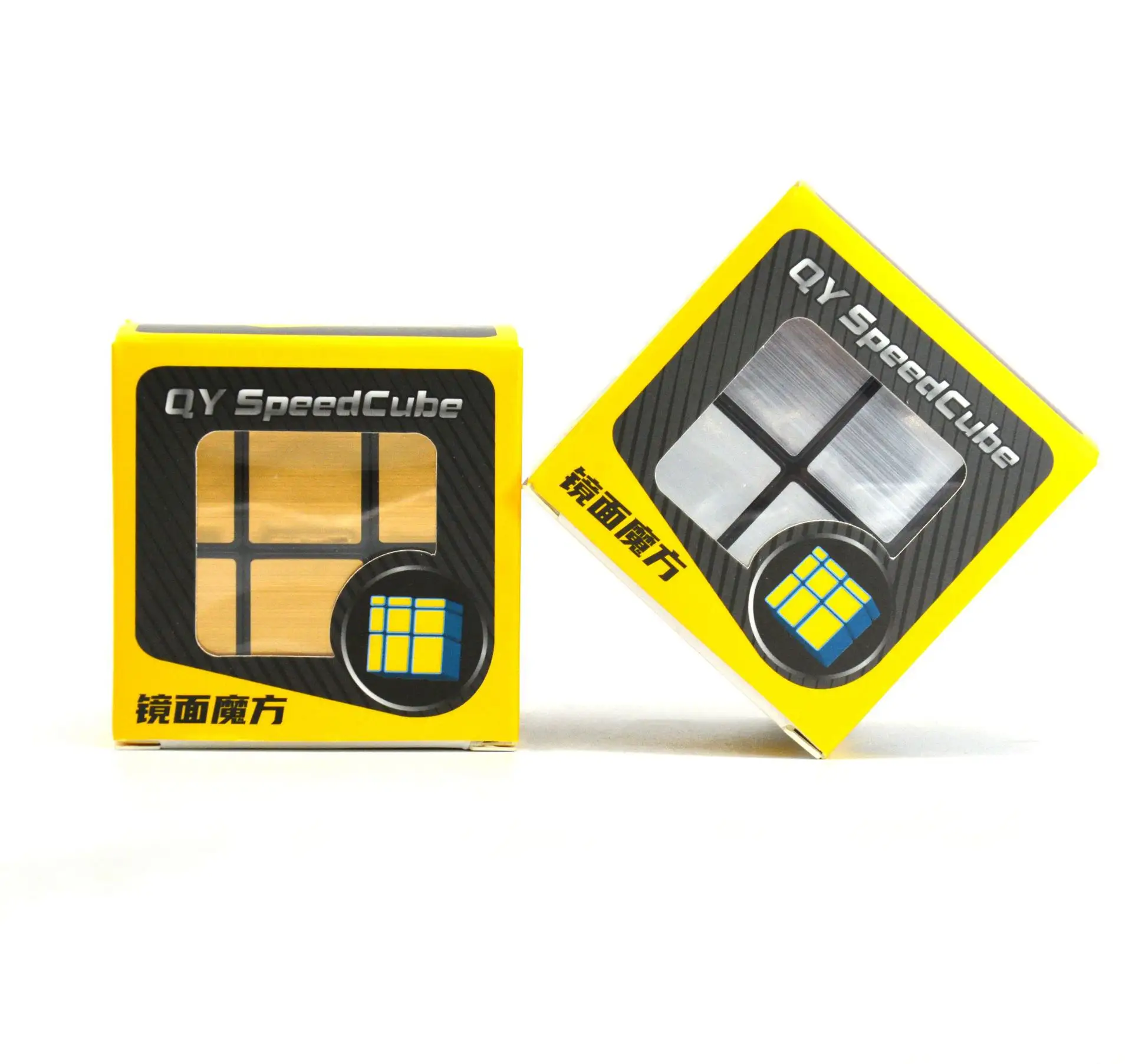 Qiyi 3*3*3 Mirror Magic Cube Special-shaped Wire Drawing Stickers Educational Cube Toy