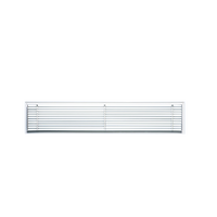 Grille linéaire en alliage d'aluminium de 2,0 mm d'épaisseur, design moderne, pour système CVC, avec noyau amovible – Vente directe en gros du fabricant chinois