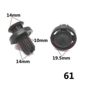 China Wholesale Fastener <b>Car</b> 3 mm 4mm 6mm Ratchet Round Flat <b>Clips</b> White Nylon Plastic Snap Head Rivets Push Rivet - Product Image 1