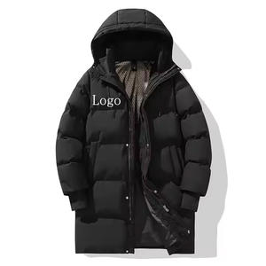 Venta al por mayor de plumón acolchado de los hombres de invierno con cremallera chaqueta de diseño personalizado abrigo - Product Image 3