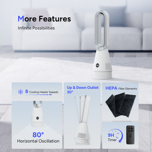 20Inch <b>Remote</b> Control Smart <b>Fan</b> Hot Sale Summer Products Room Air Cooler Bladeless Circulation Tower Humidifier <b>FAN</b> - Product Image 6