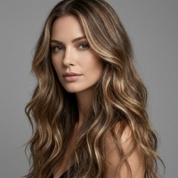Perruque juive transparente à base de soie avec mèches, cuir chevelu réaliste, cheveux humains longs et raides, Sheitel injecté sans nœuds