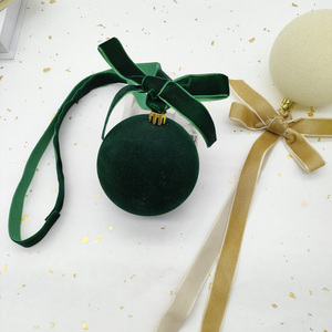 Laço de Veludo com Bola para Decoração de Árvore de Natal, Cordões de Fita para Pendurar, Alças de Veludo para Guirlandas e Decoração de Casa - Product Image 3