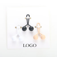 Épingles à hijab personnalisées avec logo, lot de 3, en métal caoutchouté, fermeture parfaite pour foulards, épingles à hijab élégantes