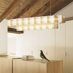 Nordic Wabi-sabi Wind Led Chandelier Diseñador Luces de techo Acrílico Colgante Luz para el hogar Hotel Restaurante - Product Image 6