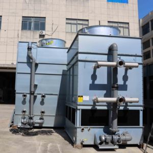 Torre de Enfriamiento Metálica Híbrida de Flujo Contrario con Bomba y Motor, Sistema de Enfriamiento de Agua Industrial con Certificación CTI para Centros de Datos - Product Image 5