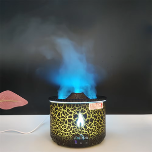 Volcano 3D Flame Difusor de aroma ultrasónico 360ml Volcano Medusas Spray Fuego Llama Humidificador de aire Difusor con luz nocturna - Product Image 1