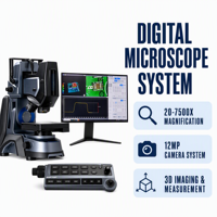 Objectif de vision industrielle pour microscope à zoom continu télécentrique, haute résolution 3.2MP/5MP/12MP, grossissement variable, automatisé