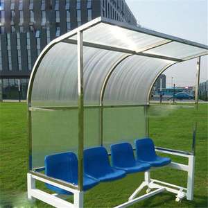 Banc de remplacement en carbone en acier de haute qualité 4 sièges Logo personnalisé stade de football entraîneurs banc balle divertissement <span class=keywords><strong>sportif</strong></span> - Product Image 3