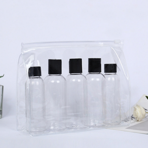 Bolsa Organizadora de PVC Reutilizable e Impermeable con Cierre Deslizante, 3 Laterales con Refuerzo, Impresión Personalizada para Exposiciones, Viajes y Cosméticos - Venta al Por Mayor - Product Image 2