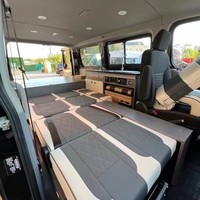 MAXUS V80V90 Ford Transit Fushun Modifié, Van-Camping-Car avec Lit Rock and Roll, Compatible Siège, Fabriqué en Asie-Pacifique
