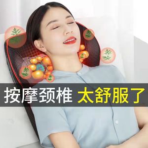 Coussin de massage pour le cou, les épaules et le dos, avec vibration, thérapie thermique, alimenté par batterie, multifonctionnel, soutien lombaire - Product Image 3