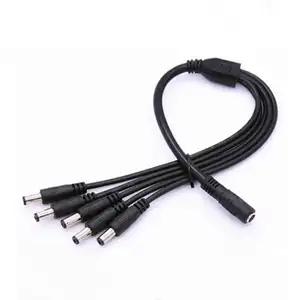 12V power cord main line 0.75 square branch line 0.3 square1 to 5 DC power cord connector power cable