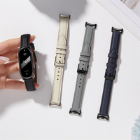Bracelets de montre Mi personnalisés en usine, doux et non étouffants, en cuir véritable, bracelets de montre haut de gamme