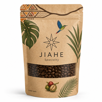 Sacs refermables en papier kraft imprimés numériquement sur mesure JIAHE, pour café en grains, qualité alimentaire, vente en gros, directement de l'usine