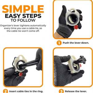 Organisateur de câbles fluorescent en plastique, multifonctionnel, durable, gain de place, outil de rangement pour salon, portable, pour clés - Product Image 3