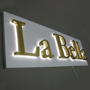 Custom LED Backlit <b>Letters</b> 3D Illuminated Sign Board Logo for Office Home Company & Beauty Clinic IP65 Waterproof - Product Image 2
