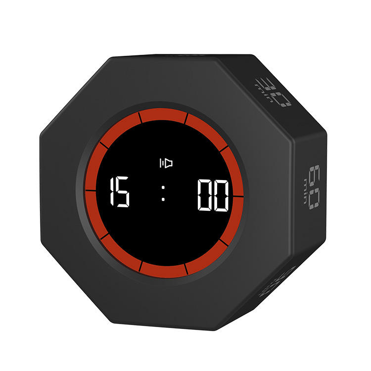 T22VA Gravity Sensor Timer Digital Study Timer Mute/loud/normal Adjustable Sound Alarm Countup CountdownTimer Kitchen Timer