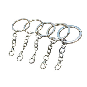 Stainless Steel Keychain Chain With Lobster Clasp Durable Metal Key <b>Ring</b> For Promotional Use - Product Image 4