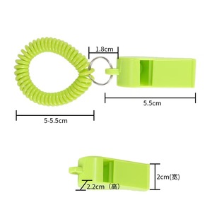 Sifflet de sport à bas prix avec bracelet sifflet en plastique coloré sifflet à ressort pour les activités sportives - Product Image 6