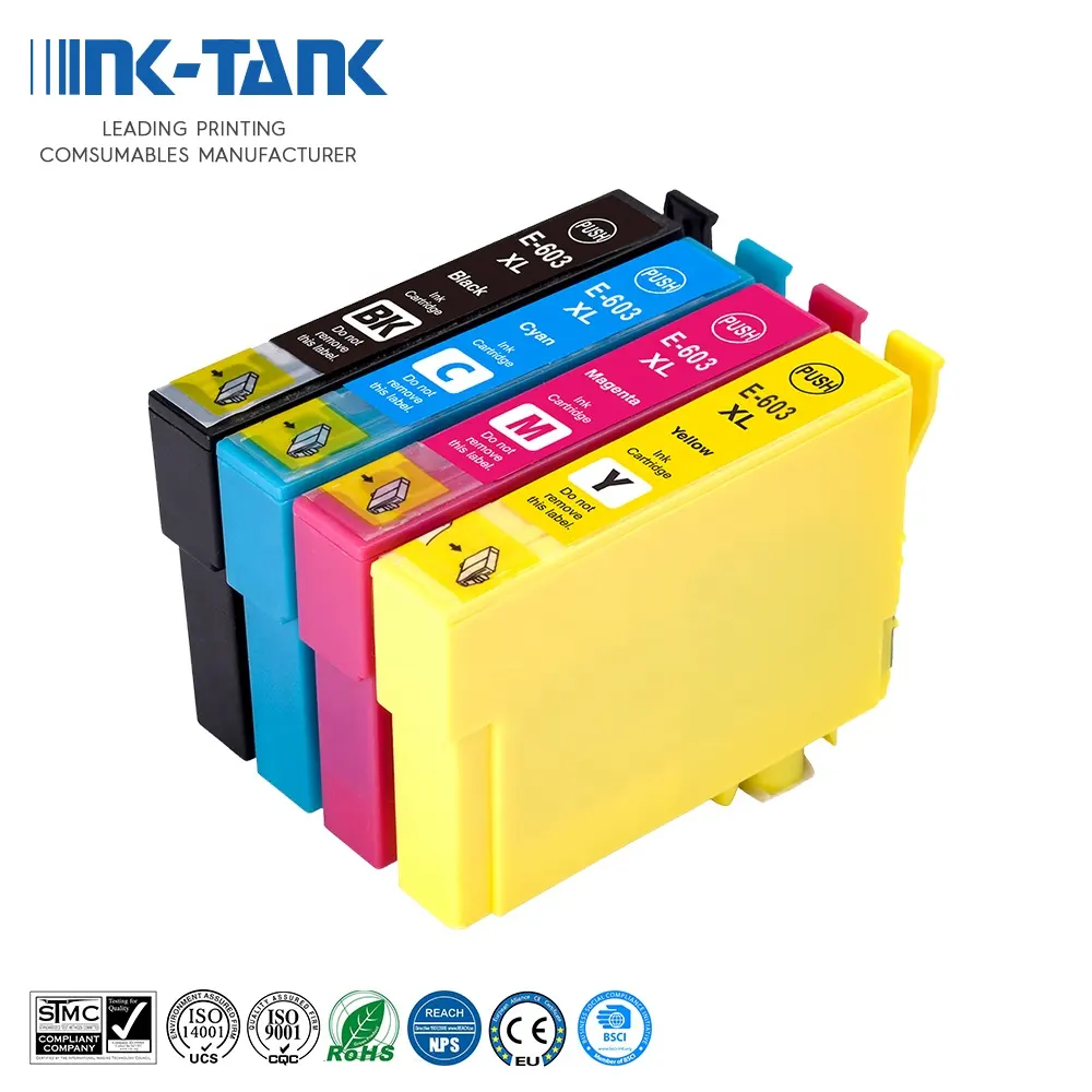 INK-TANK 603 XL T603 603XL T603XLプレミアムカラー互換インクジェットインクカートリッジforEpson XP-3105 XP-4105 XP-2100プリンター