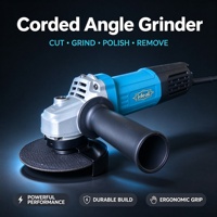 Meuleuse d'angle sans fil sans balais 1550W 5 pouces (125mm) à glissière, réglage 6 vitesses, électrique professionnelle pour usage industriel