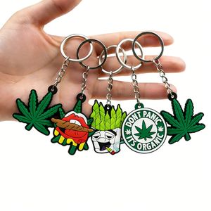 سلسلة مفاتيح متعددة الاستخدامات مصنوعة من المطاط البلاستيكي PVC بتصميم مخصص من المصنع، حلقة مفاتيح على شكل نباتات للأطفال، إكسسوار تذكاري وهدية - Product Image 1