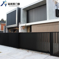 Panneaux de clôture horizontaux modernes en alliage d'aluminium et acier inoxydable pour la protection de la vie privée, résistants à la rouille, pour villa, balcon, escalier, hôtel, à monter soi-même
