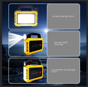 Lampu LED tenaga surya berperingkat IP65 luar ruangan kuat dengan baterai 2400mAh daya tahan lama Jalan & lampu sorot untuk lampu darurat berkemah - Product Image 4