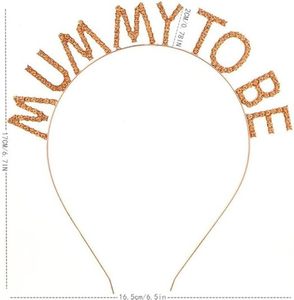Decorazione Baby Shower mamma per essere cerchietto corona di Tiara oro <span class=keywords><strong>rosa</strong></span> mamma per essere Baby Shower favorisce regali per feste - Product Image 2