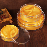 Boîte ronde en plastique verrouillable boîte de stockage des aliments pour nid d'oiseau Cordyceps Sinensis thé herbes Supplément