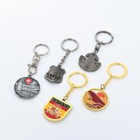 Porte-clés en métal personnalisé, plaqué or, émail dur, drapeau national, pour cadeau promotionnel ou souvenir