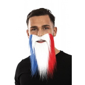 Colori della bandiera austriaca stampati monouso in tessuto per barba lunga artificiale - Product Image 2