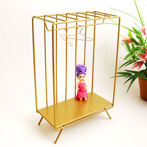 <span class=keywords><strong>Étagère</strong></span> <span class=keywords><strong>de</strong></span> <span class=keywords><strong>rangement</strong></span> pliable pour vêtements <span class=keywords><strong>de</strong></span> poupée BJD, <span class=keywords><strong>mini</strong></span> placard en métal, organisateur <span class=keywords><strong>de</strong></span> vêtements pour animaux <span class=keywords><strong>de</strong></span> compagnie, <span class=keywords><strong>étagère</strong></span> suspendue pour la chambre à coucher, utilisation dans la garde-robe - Product Image 2