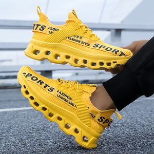 Zapatos Deportivos de Moda para Hombre, Transpirables, con Superficie de Malla Voladora, Antideslizantes, con Amortiguación de Impactos, Suaves y Cómodos para Caminar - Product Image 4