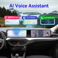 Radio de coche Baoshang Dual12.3 'Android13 Carplay para Ford Focus 2019-2022 navegación GPS Multimedia Control de voz con Carplay
