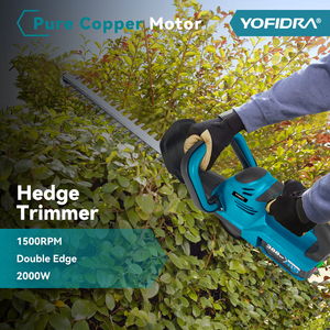 Taille-haie électrique YOFIDRA 2000W 15000 tr/min, tondeuse <span class=keywords><strong>à</strong></span> gazon, outil de jardinage et d'aménagement paysager, taille-haie pour <span class=keywords><strong>batterie</strong></span> <span class=keywords><strong>Makita</strong></span> - Product Image 6