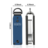 En stock, vente en gros, mini porte-clés en aluminium, design professionnel, étui pour porte-clés avec boîte cadeau pour homme ou femme