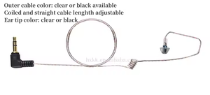 Auriculares de música con cable de 35mm para escuchar solo auriculares de seguridad Mini auricular <span class=keywords><strong>oculto</strong></span> para Radio bidireccional con Kit de reemplazo - Product Image 4