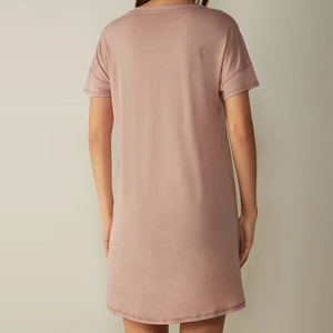 Bamboo Cotton Women's <strong>Sleep</strong> Dress Organic Jersey Nightdress for Women Summer Womens Lounge Dresses Casual Night <strong>Tee</strong> - Product Image 4