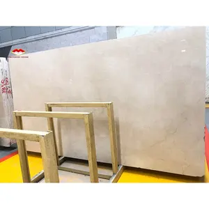 2022 hohe Qualität natürliche stein beige marmor fliesen crema marfil für bodenbelag