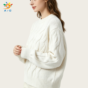 AJB 2026 <span class=keywords><strong>Pull</strong></span>-over en maille de polyester respirant à col marin et manches longues pour <span class=keywords><strong>femme</strong></span>, séchage rapide, couleur unie, personnalisé, décontracté, style urbain - Product Image 3