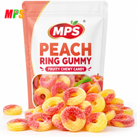 MPS OEM Snoepfabrikanten Groothandel Bulk Zure Zoete Gemengde Fruit Smaken Kauwgom Zachte Gummy Ring Beer Worm Jelly Snoep