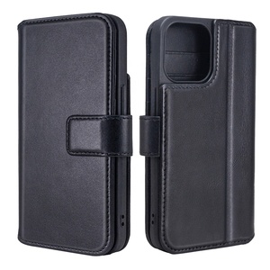 Guangzhou Lederen Telefoon Case Handgemaakte Smart Cover Mobiele Telefoon Case Lederen Mobiele Case <span class=keywords><strong>Pouch</strong></span> Voor Iphone 13 13 Pro max - Product Image 1